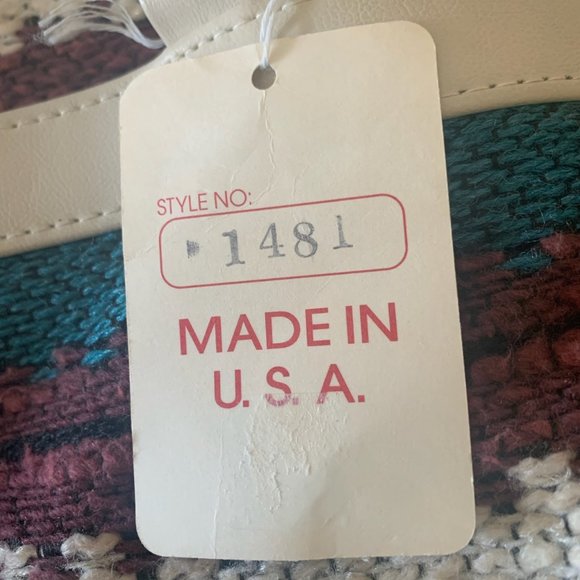 NWT VINTAGE MARLO WOVEN AZTEC/NATIVE PRINT PURSE - Picture 5 of 7